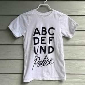 abcdefund the police t-shirt